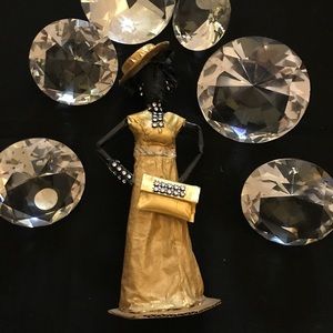 Bohemian Vintage Unique Handmade One of a Kind Paper Decor Doll